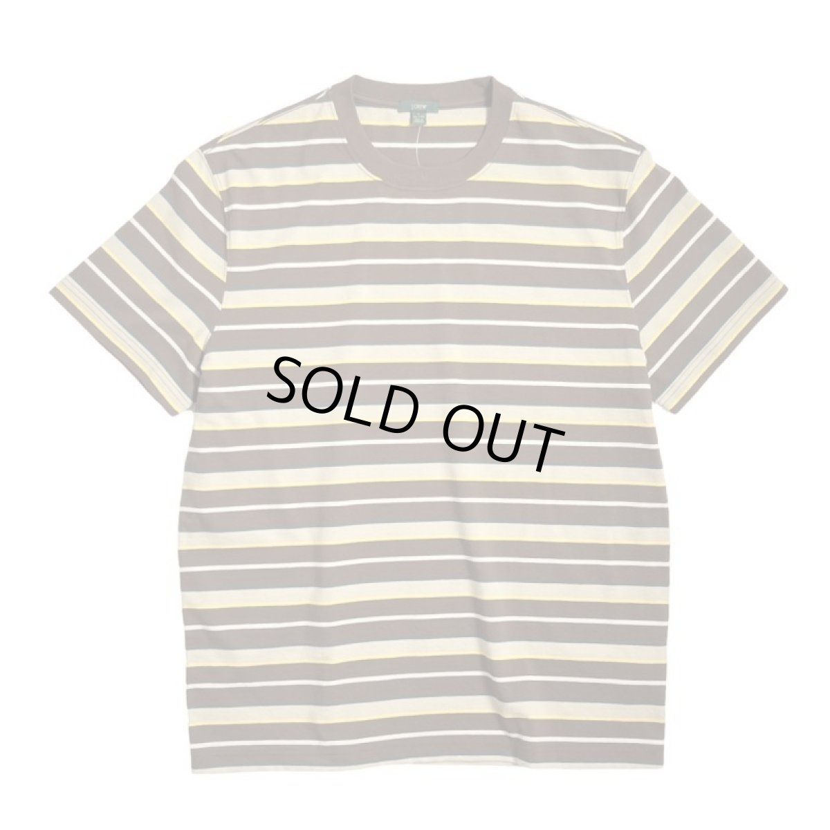 画像1: J.Crew S/S Border T-Shirts Brown Multi (1)