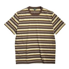 画像1: J.Crew S/S Border T-Shirts Brown Multi (1)