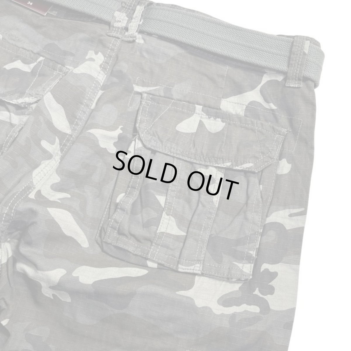 画像5: LA Gate Long Length Cargo Shorts Dk.Grey Camo (5)