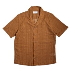 画像1: Old Navy S/S Mesh Camp Shirts Copper Penny (1)