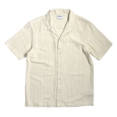 画像1: Old Navy S/S Mesh Camp Shirts Off White (1)