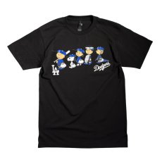 画像1: Snoopy LA Dodgers S/S T-Shirts Black (1)