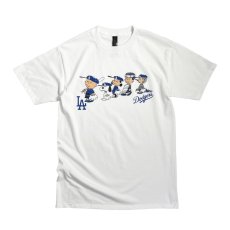 画像1: Snoopy LA Dodgers S/S T-Shirts White (1)