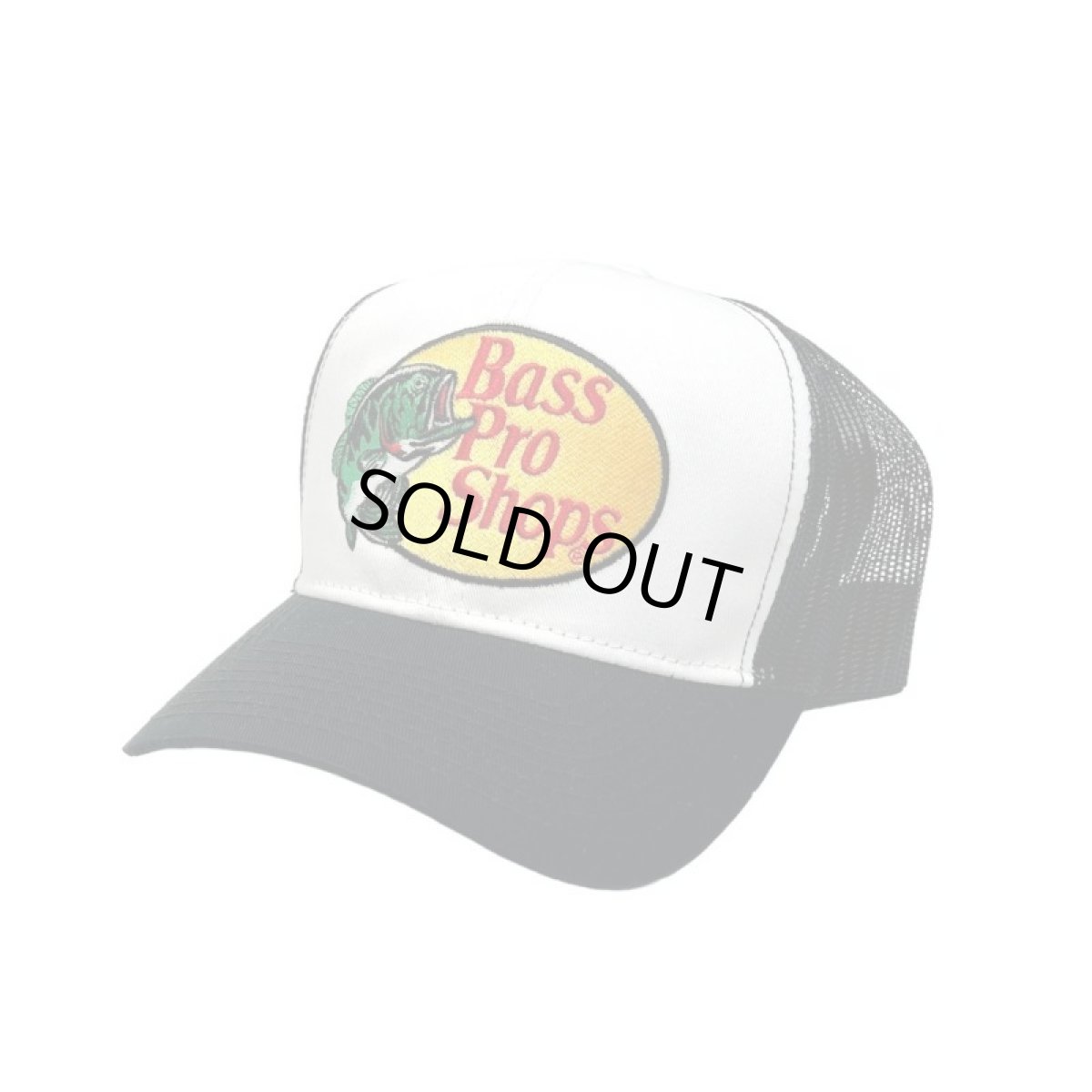 画像1: Bass Pro Shops Mesh Trucker Cap BlackｘWhite (1)