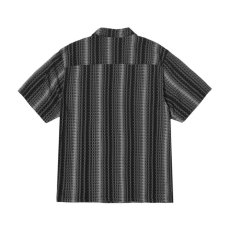 画像2: HUF Script Stripe Resort Shirts Black (2)