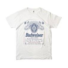 画像1: Budweiser Bud Beer #M7182 T-Shirts White (1)