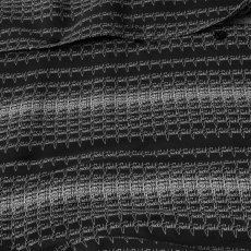 画像4: HUF Script Stripe Resort Shirts Black (4)