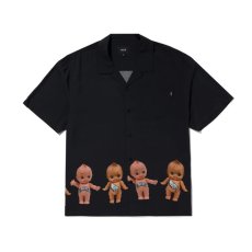 画像1: HUF Tagged Resort Shirts Black (1)