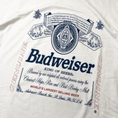 画像2: Budweiser Bud Beer #M7182 T-Shirts White (2)