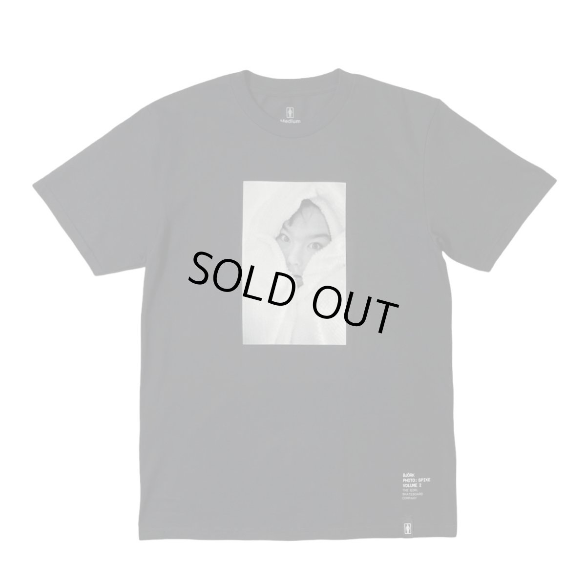 画像1: Girl Skateboards Spike Photo Bjork T-Shirts Black (1)