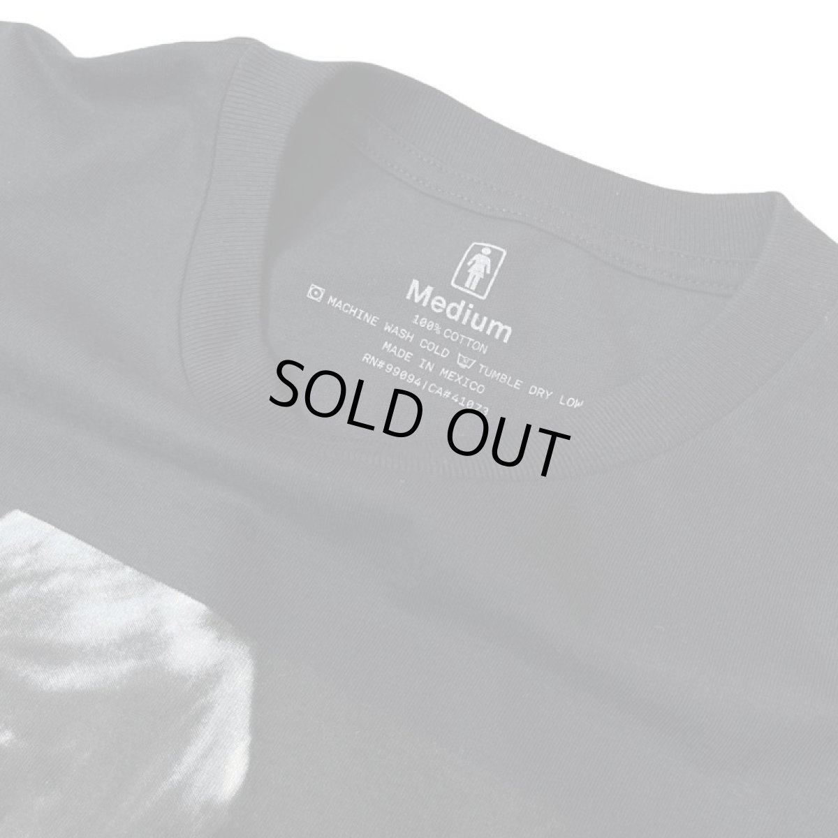 画像3: Girl Skateboards Spike Photo Kim Gordon T-Shirts Black (3)