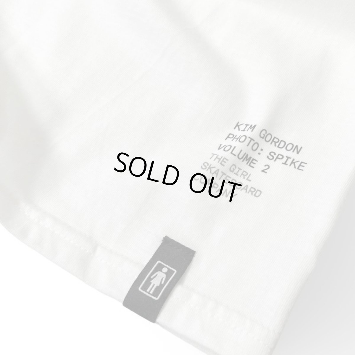 画像4: Girl Skateboards Spike Photo Kim Gordon T-Shirts White (4)