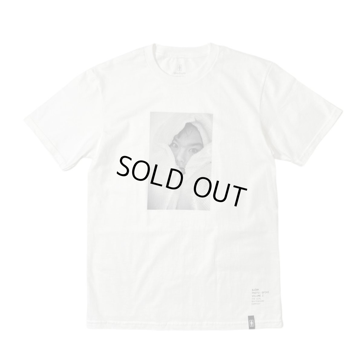 画像1: Girl Skateboards Spike Photo Bjork T-Shirts White (1)