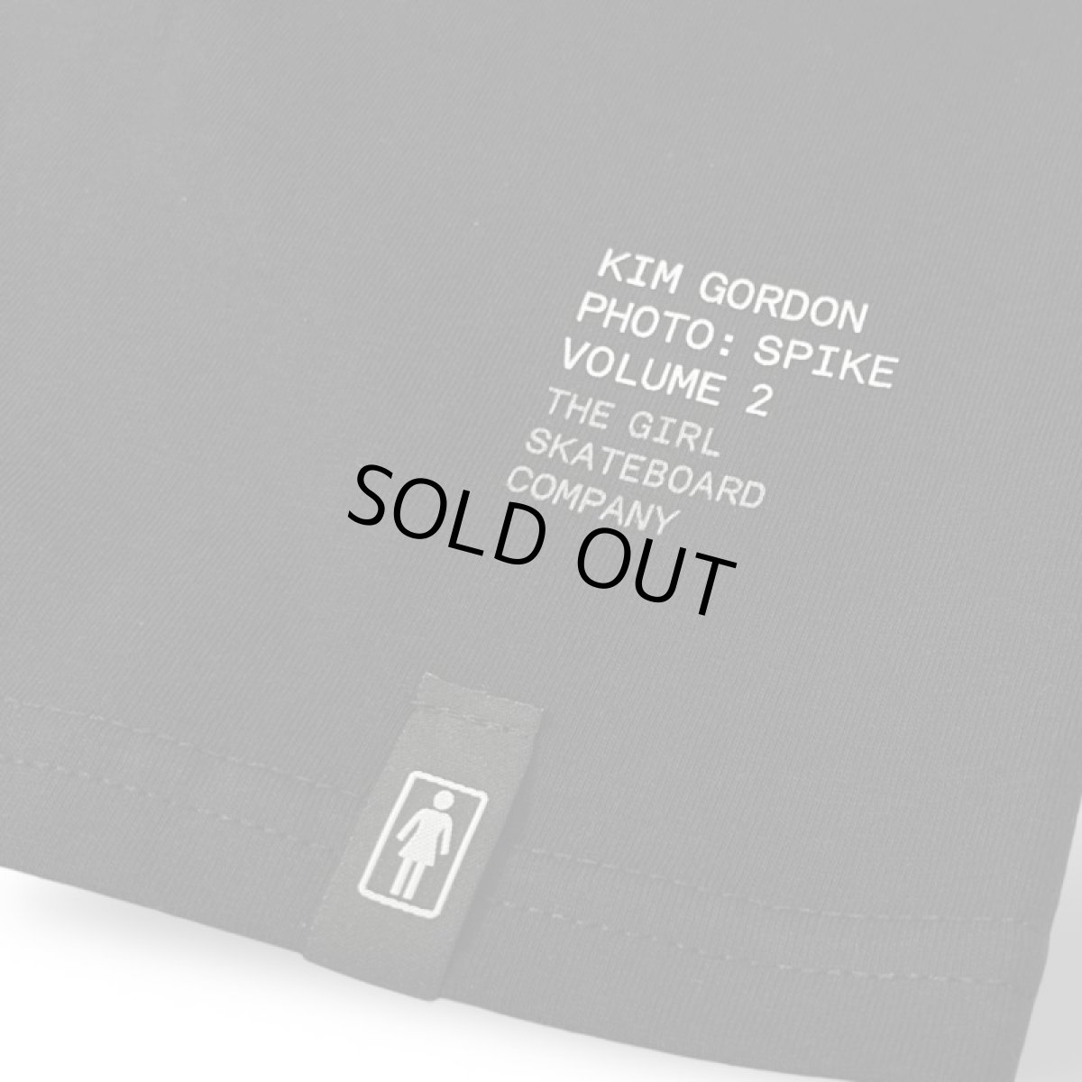 画像4: Girl Skateboards Spike Photo Kim Gordon T-Shirts Black (4)