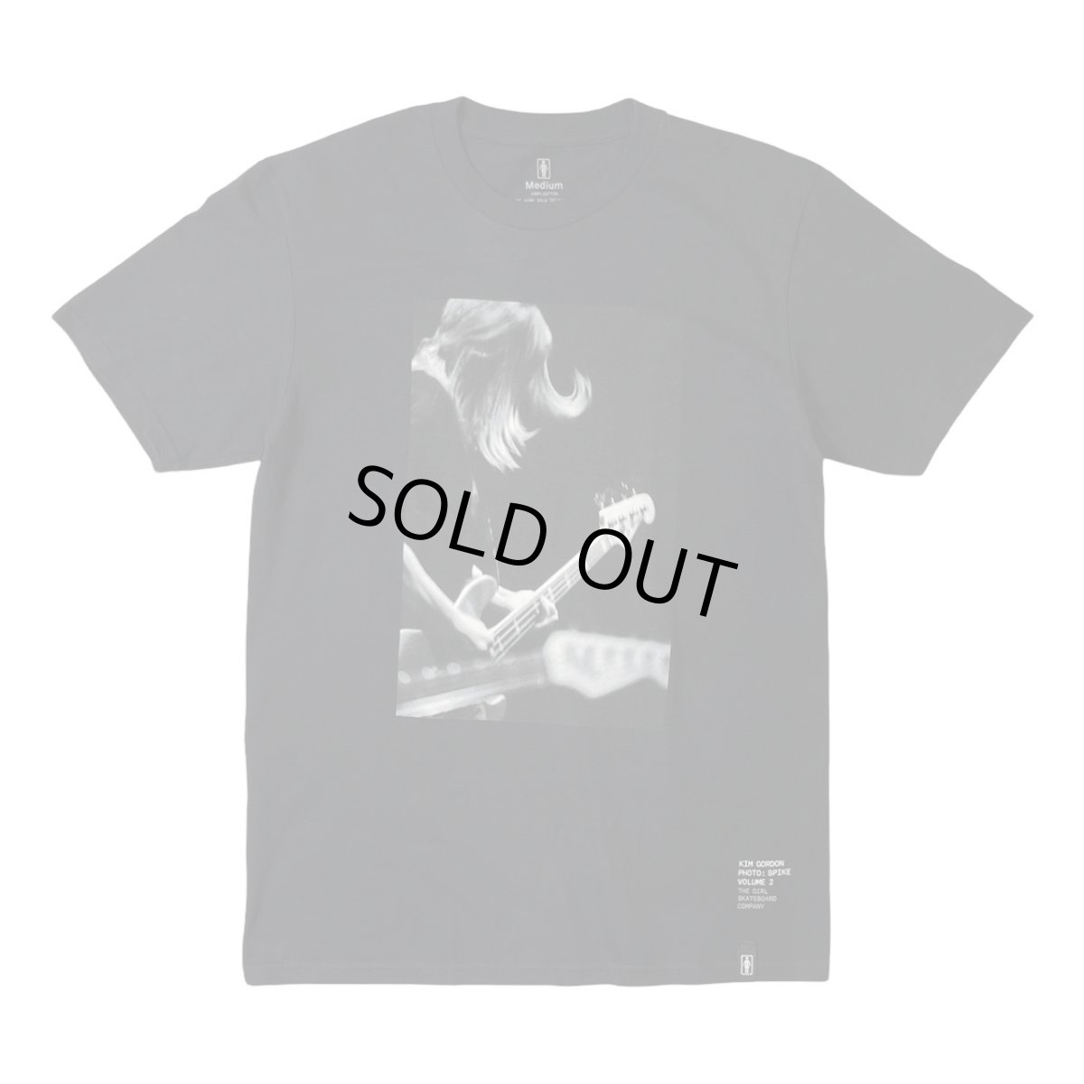 画像1: Girl Skateboards Spike Photo Kim Gordon T-Shirts Black (1)