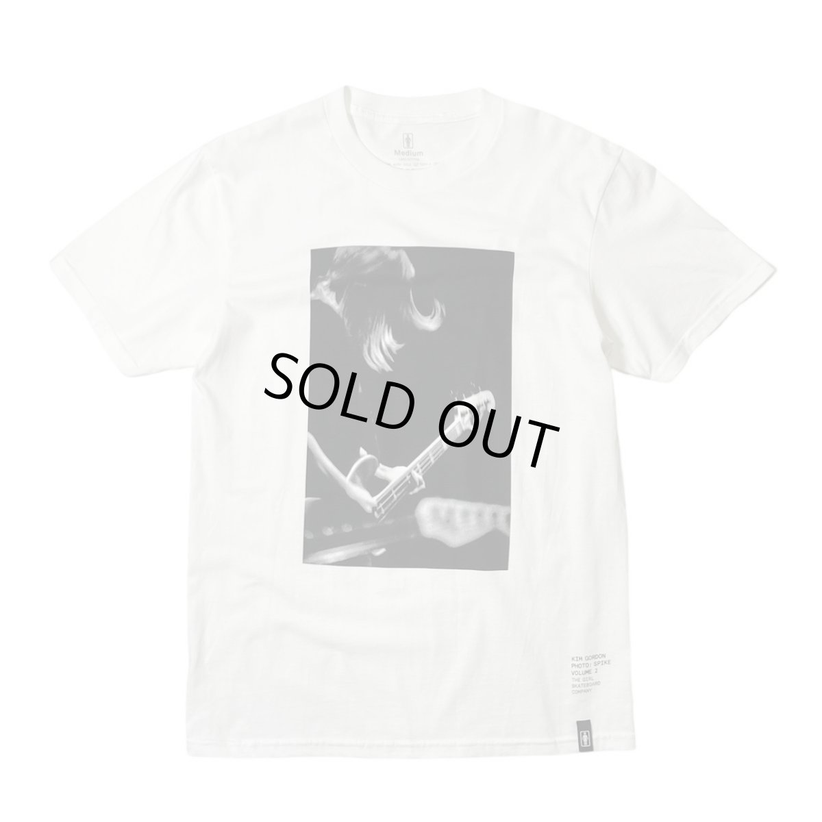 画像1: Girl Skateboards Spike Photo Kim Gordon T-Shirts White (1)
