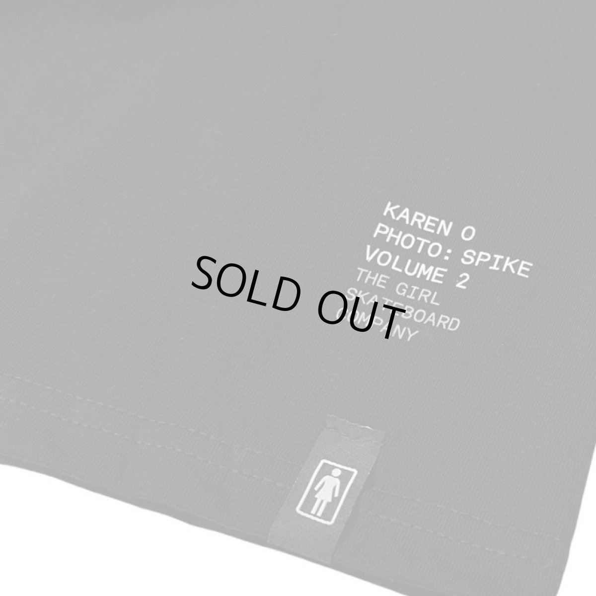 画像4: Girl Skateboards Spike Photo Karen O T-Shirts Black (4)