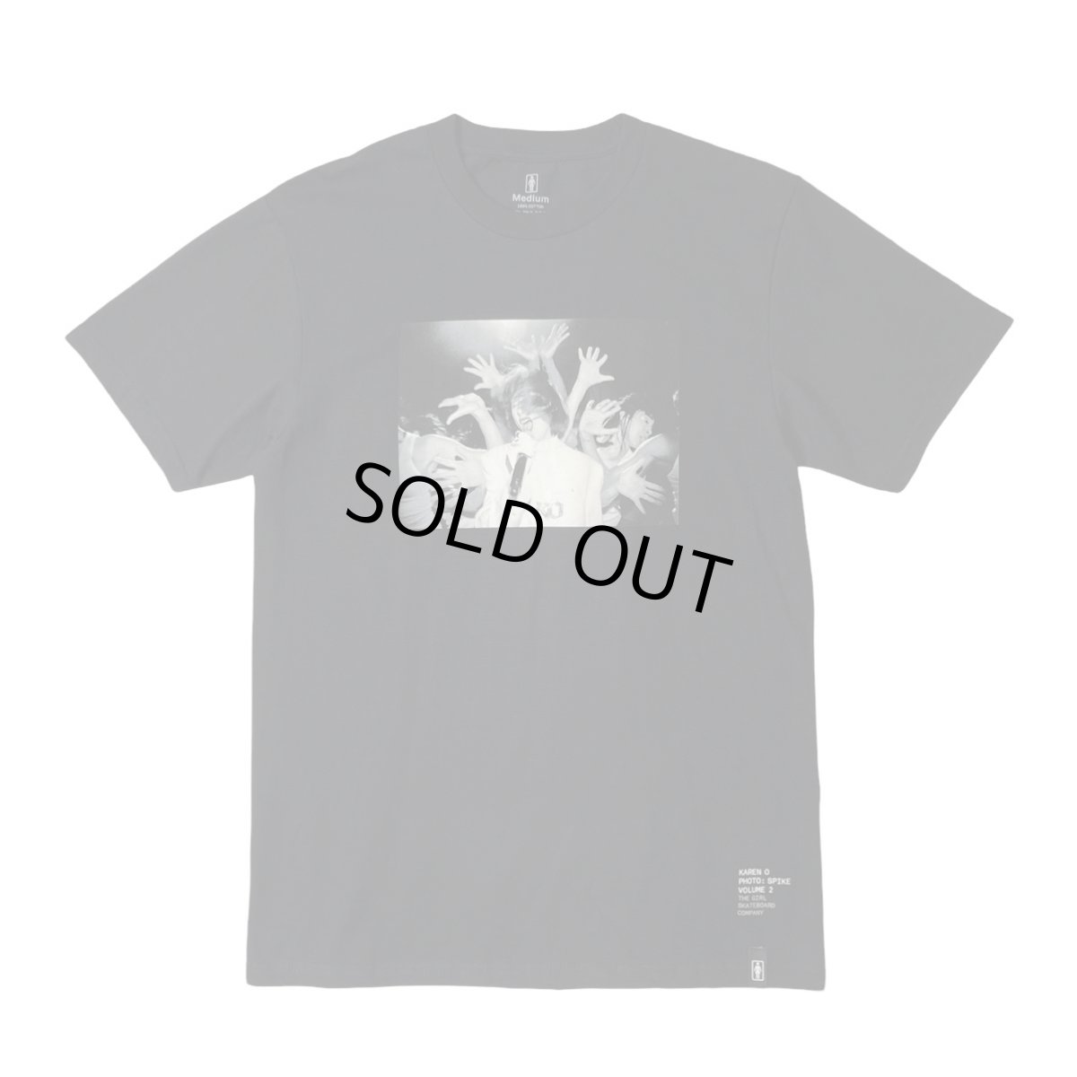 画像1: Girl Skateboards Spike Photo Karen O T-Shirts Black (1)
