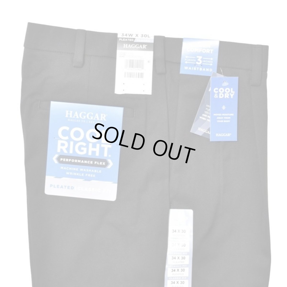 画像3: Hagger Cool Right Performance Flex Pants Black (3)