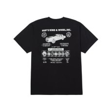 画像1: HUF Rims & Wheel T-Shirts Black (1)
