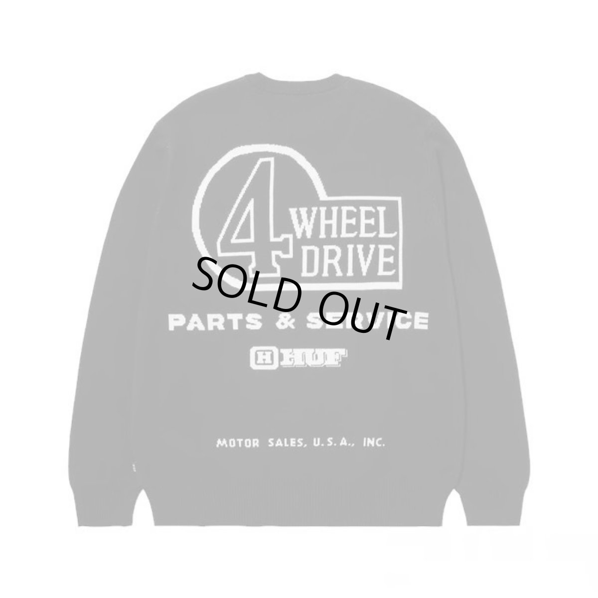 画像2: HUFｘLand Cruiser Parts & Service Sweater Black (2)