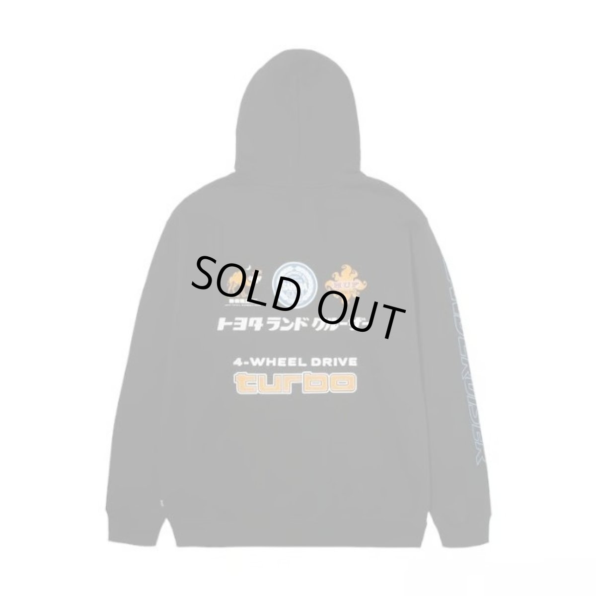 画像2: HUFｘLand Cruiser Sahara Rally Hoodie - Black (2)