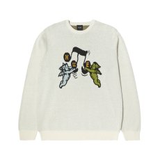 画像1: HUF Song Intarsia Sweater Linen (1)