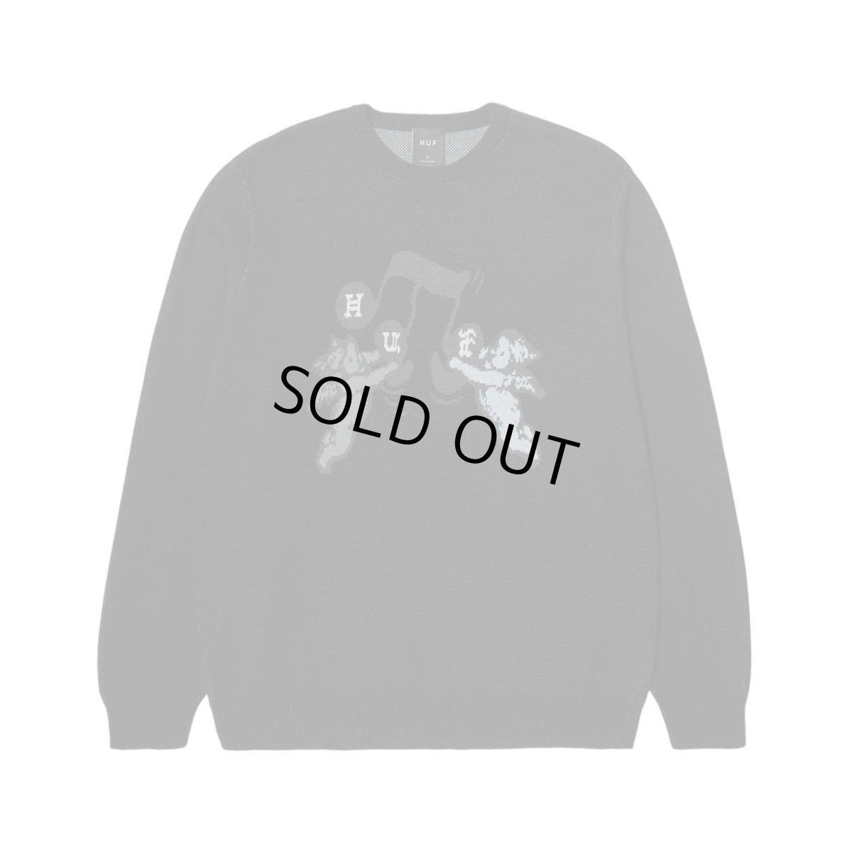 画像1: HUF Song Intarsia Sweater Black (1)