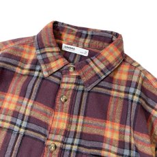 画像2: Sonoma Goods L/S Flannel Check Shirts Muted Purple (2)
