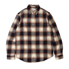 画像1: Sonoma Goods L/S Flannel Check Shirts Orange Pop Plaid (1)