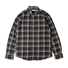 画像1: Sonoma Goods L/S Flannel Check Shirts NavyｘOliveｘPink Plaid (1)