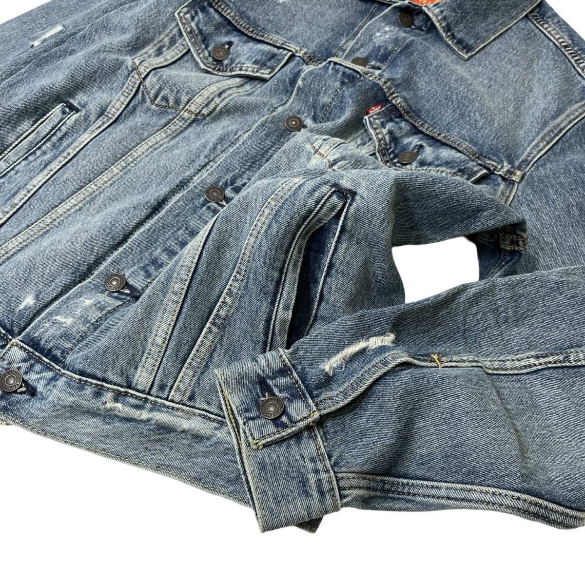 画像5: Levi's Vintage Relaxed Fit Trucker Jacket - Medium Indigo (5)