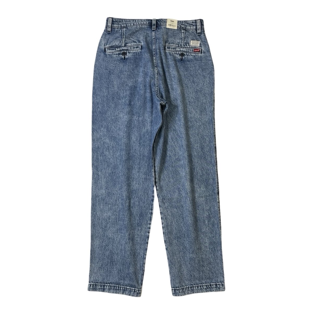 画像2: Levi's Xx Chino Loose Straight Pleated Denim Pants - Medium Indigo (2)