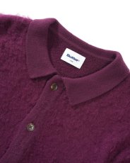 画像2: Butter Goods Mohair Button Up Knitted Shirts Purple (2)