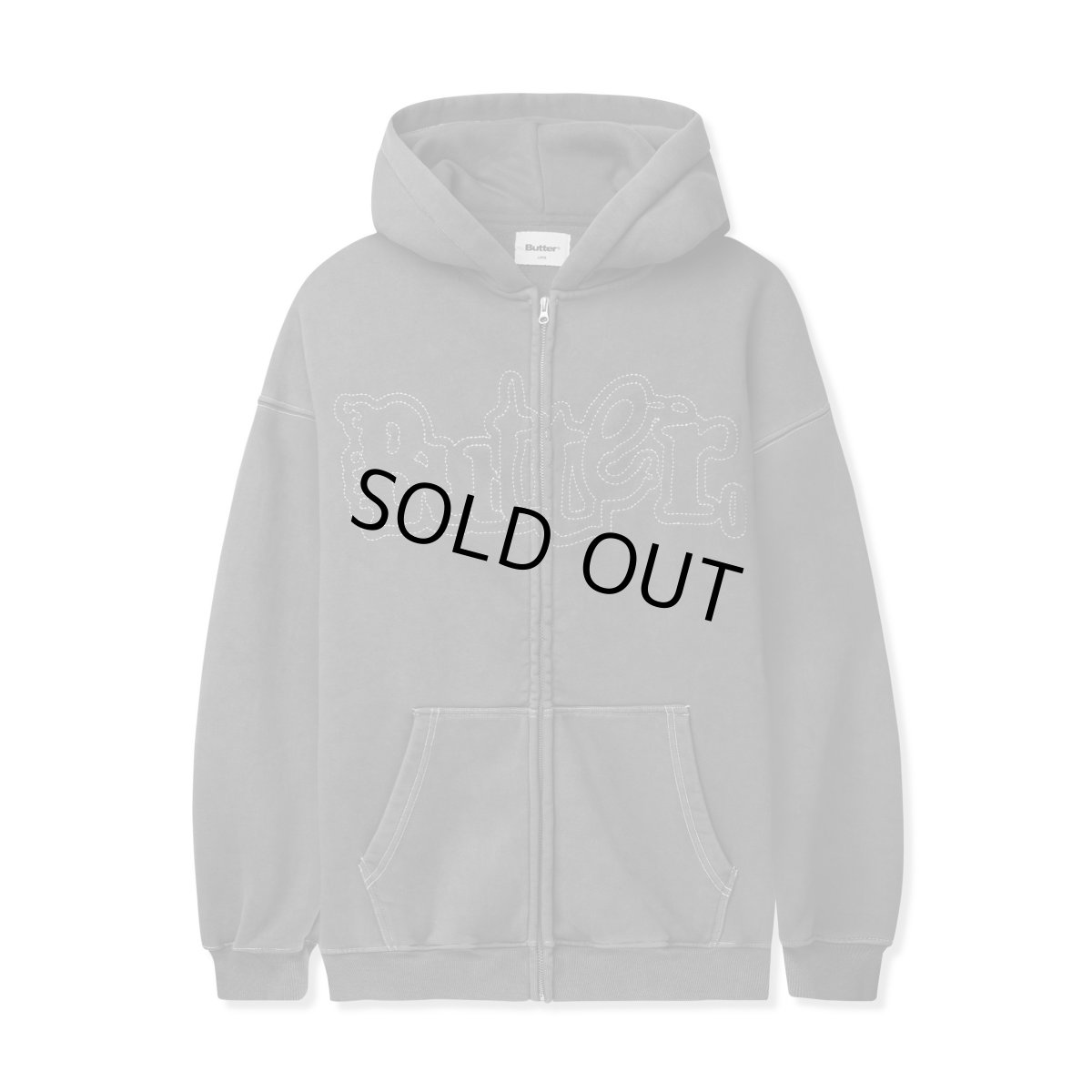 画像1: Butter Goods Breakdown Zip-Thru Hood Washed Black (1)