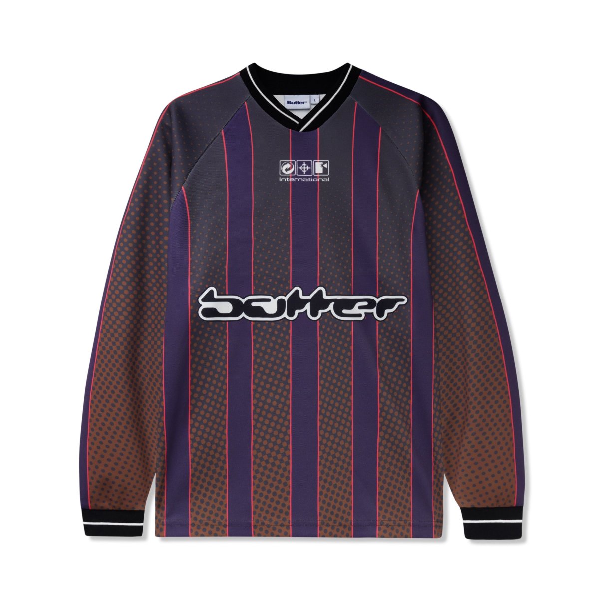 画像1: Butter Goods Corrosive L/S Jersey Brown (1)