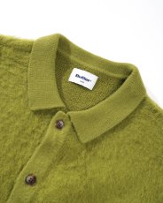 画像2: Butter Goods Mohair Button Up Knitted Shirts Moss (2)