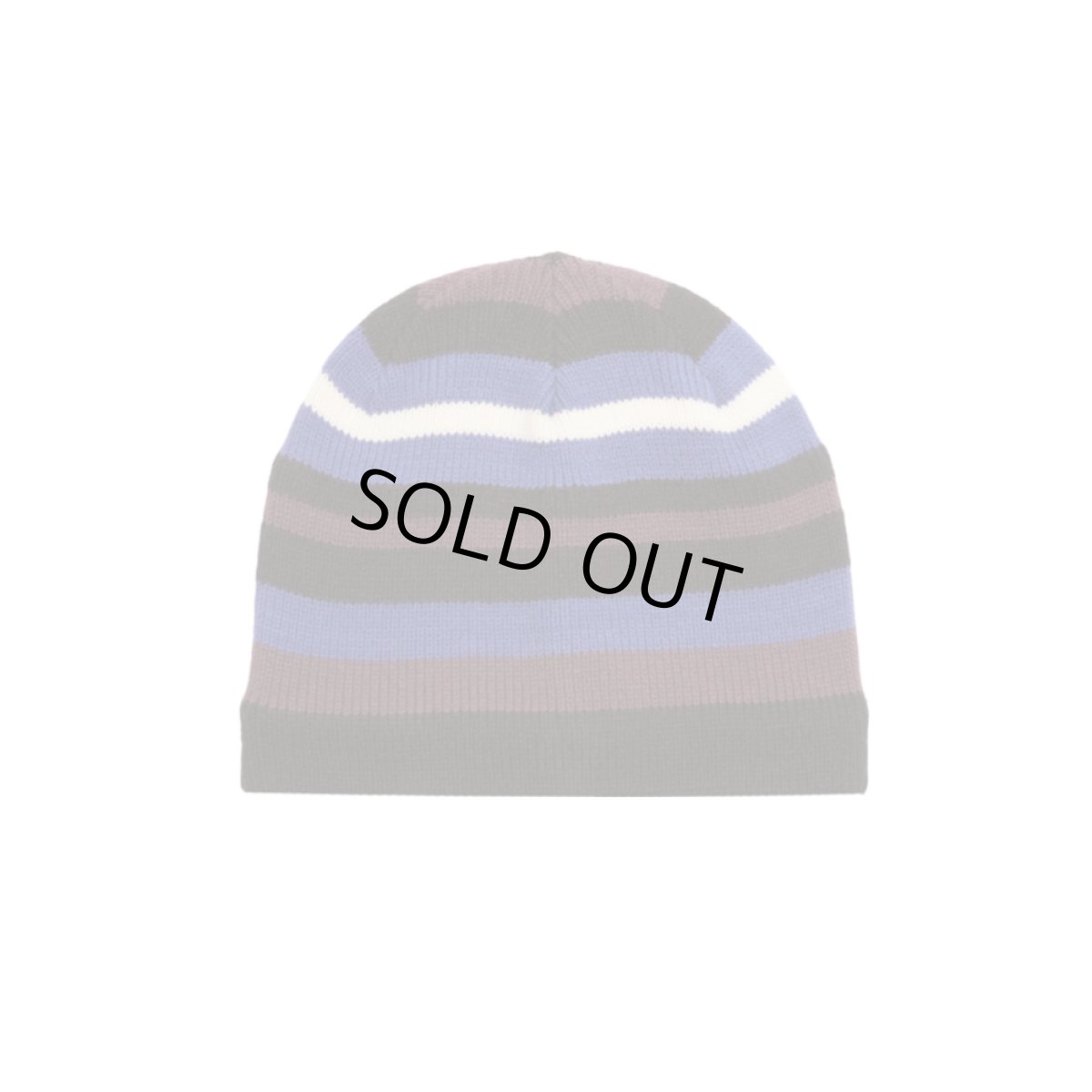 画像1: OBEY Stripe Knit Beanie Black Multi (1)