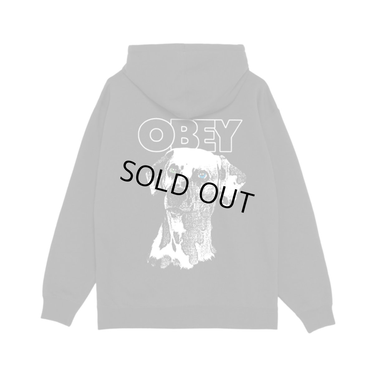 画像1: OBEY Dalmation Pullover Hoodie Black (1)