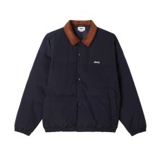 画像1: OBEY Whispers Jacket Dark Navy (1)