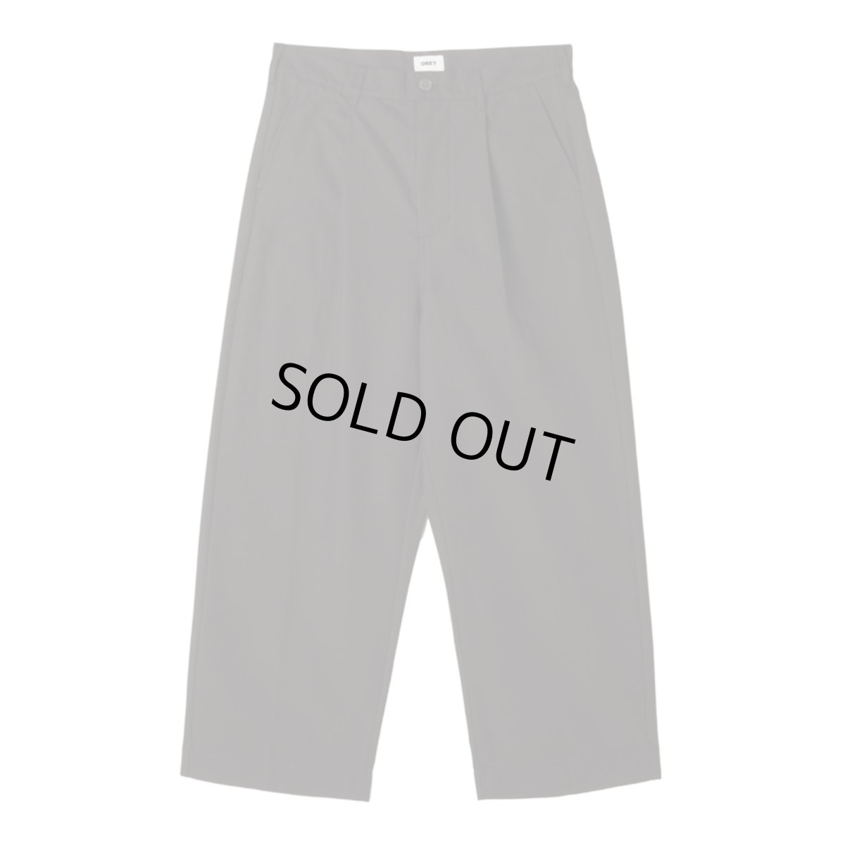 画像1: OBEY Oliver Pleated Pants Digital Black (1)