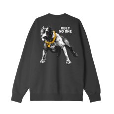 画像1: OBEY No One Crewneck Sweatshirts Black (1)
