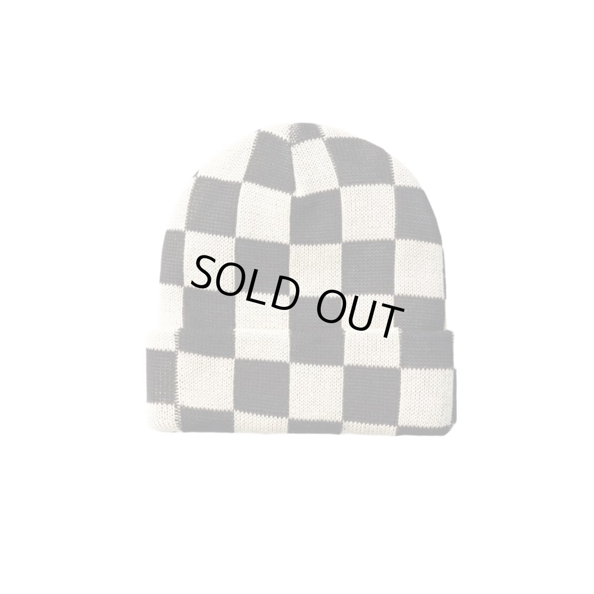 画像1: Weld Mfg Checkerboard Slacker Beanie Black (1)