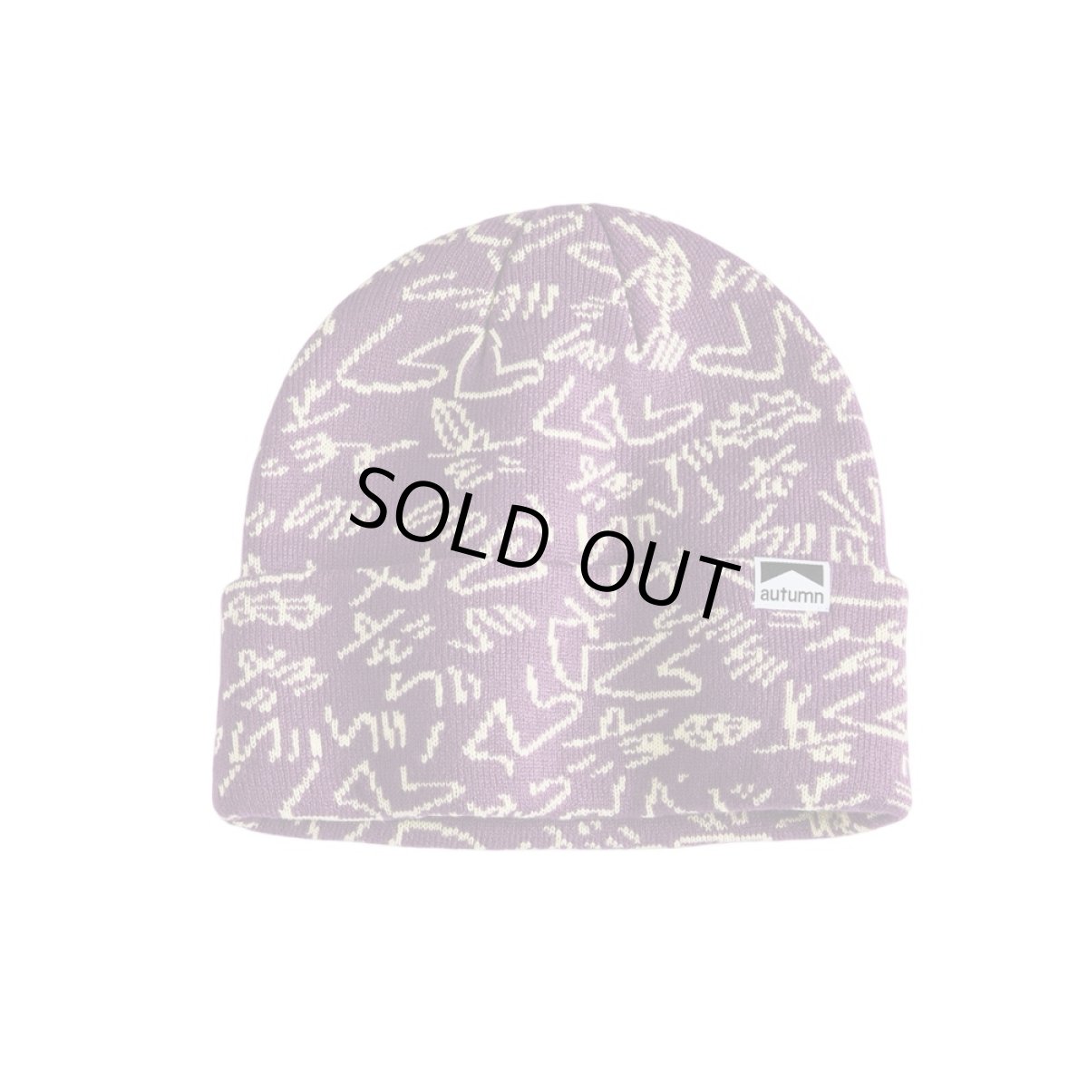 画像1: Autumn Gus Camo Beanie Egg Plant (1)
