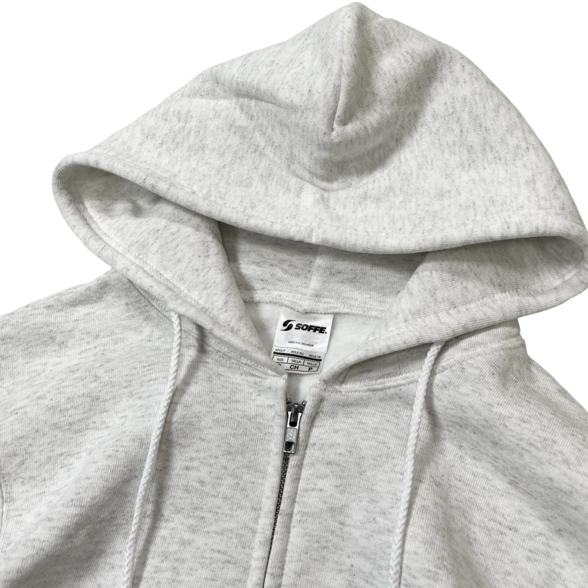 画像2: Soffe Classic Zip Hooded Sweatshirts Ash (2)