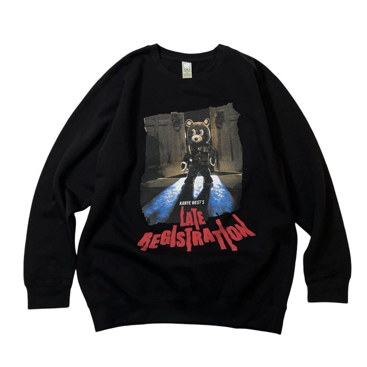 画像1: Kanye West Late Registration Crewneck Sweatshirts Black (1)
