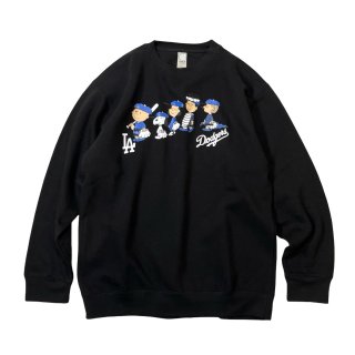 Snoopy LA Dodgers S/S T-Shirts Black - RAWDRIP