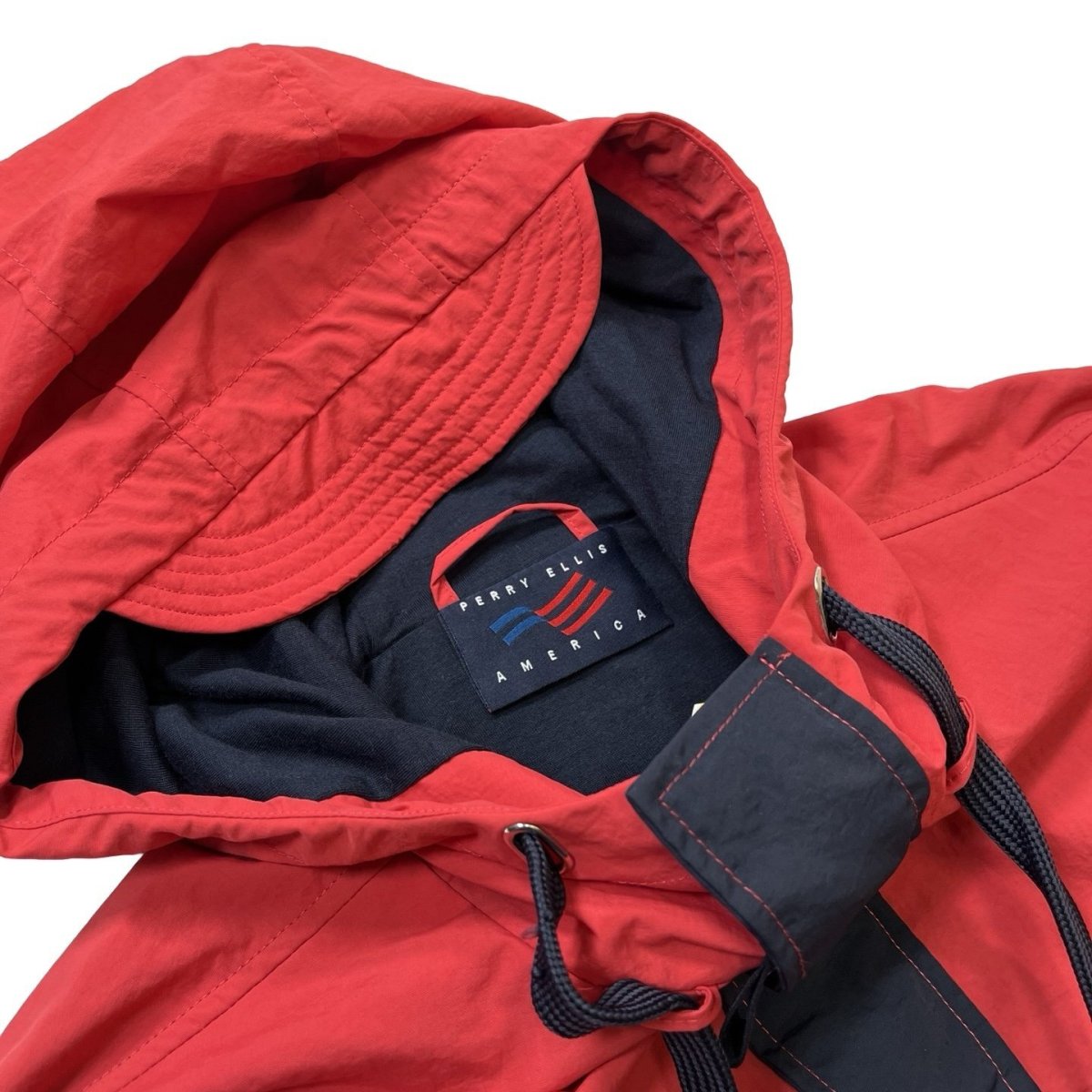 画像4: Perry Ellis Colorblock Anorak Red (4)