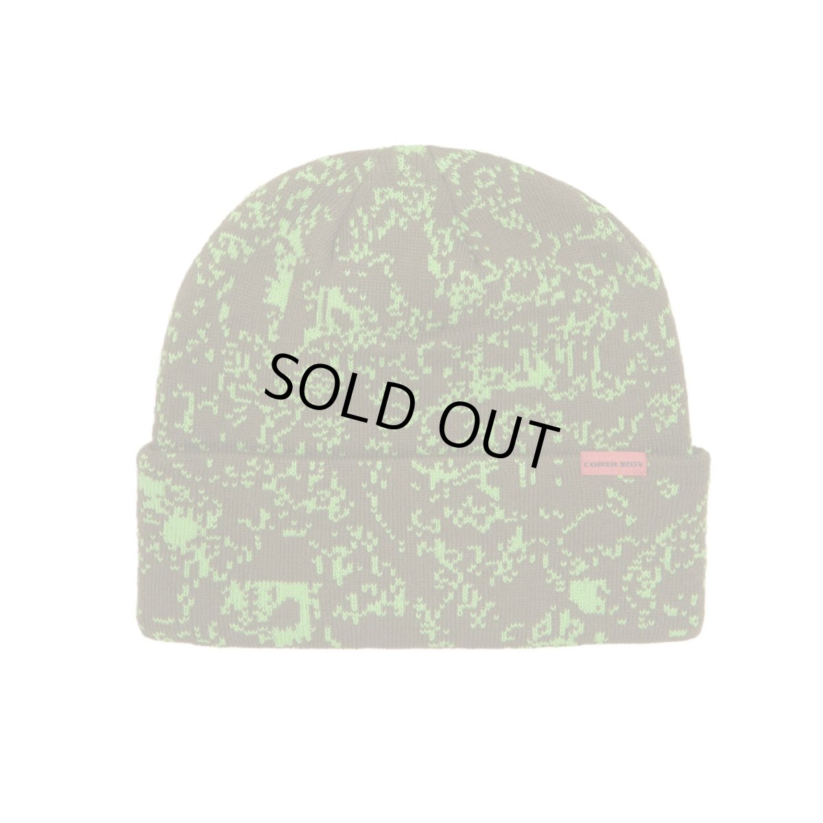 画像1: Corduroy Cell Camo Beanie Army (1)