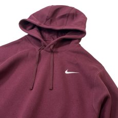 画像2: NIKE Club Fleece Pullover Sweat Hoodie Dark Maroon (2)